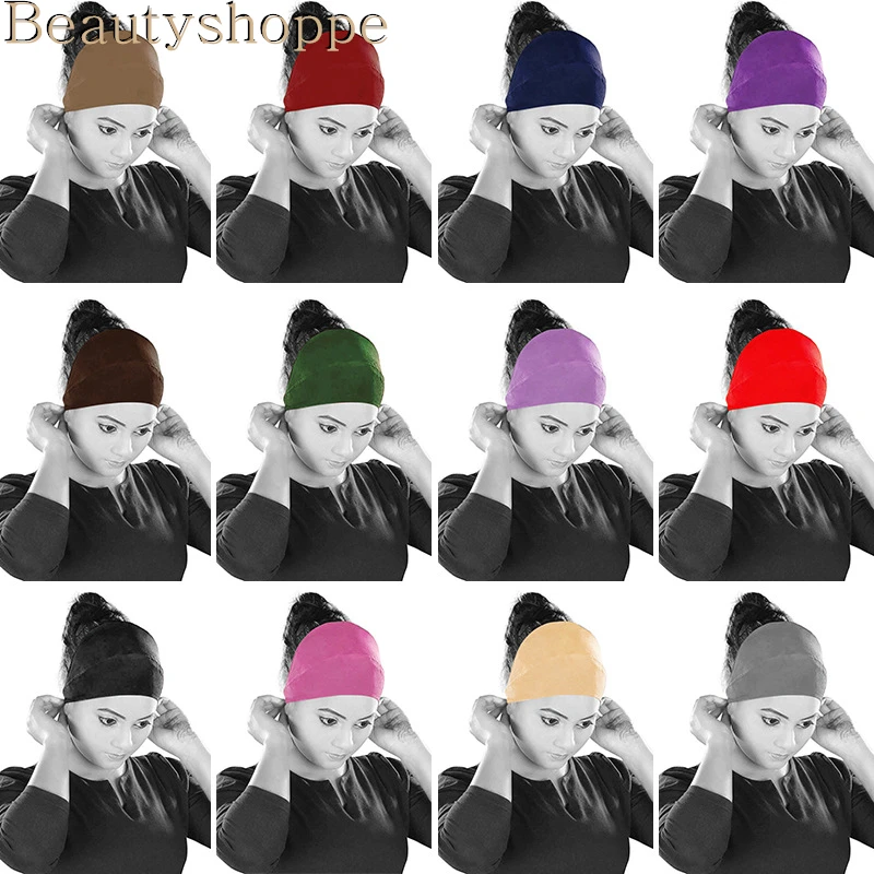 Новинка Модная хлопковая Женская повязка на голову эластичная спортивная для