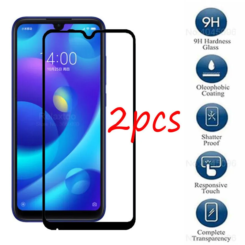 

Защитное стекло для Xiaomi Mi Play, закаленное стекло, 2 шт./лот, защита экрана 5,84 дюйма HD