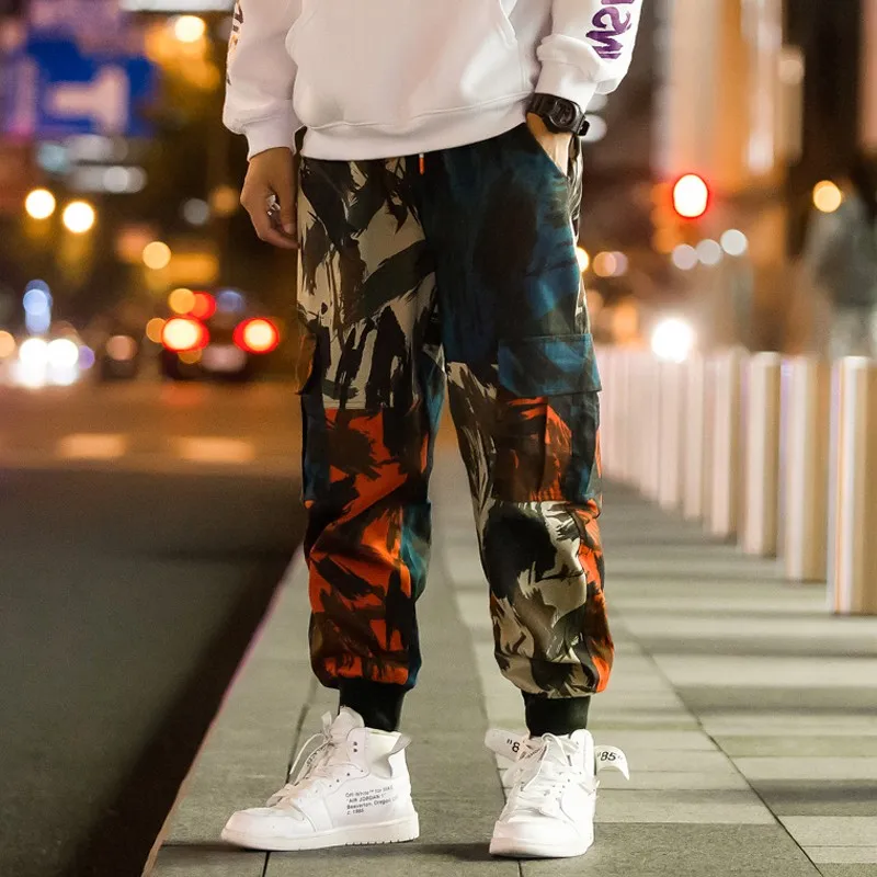 M-5XL мужские шаровары большие размеры уличная одежда камуфляжные штаны в стиле