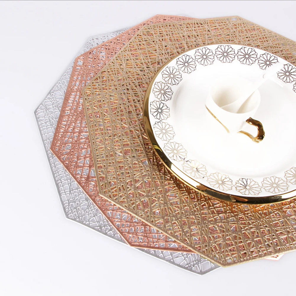 

Домашние современные ПВХ полые коврики и подставки для обеденного стола Нескользящие салфетки для обеденного стола домашний декор