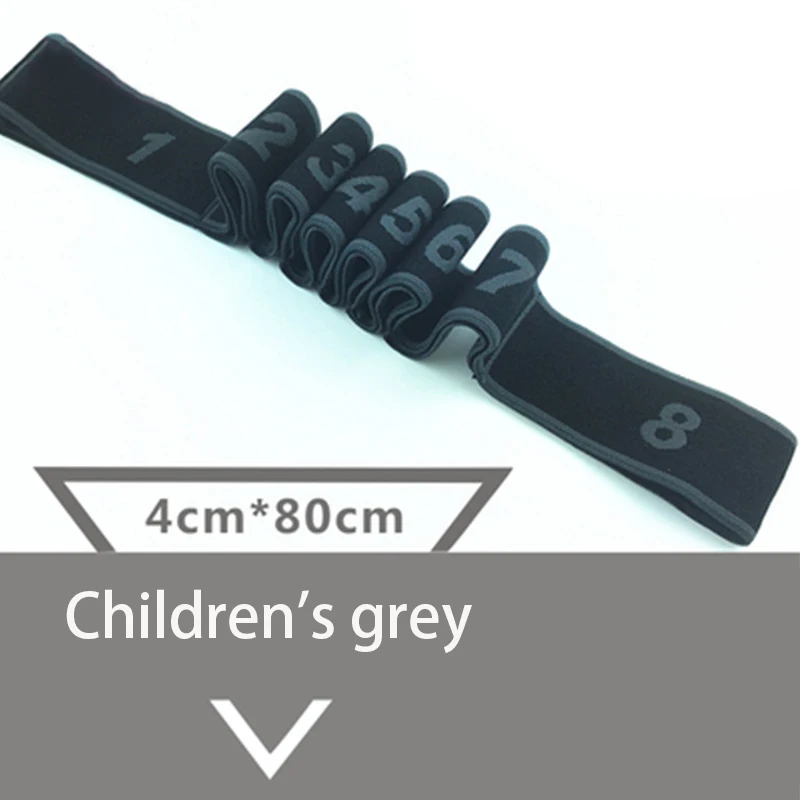 grey for children Профессиональная гимнастика для взрослых девочек, латинские тренировки, фитнес-резинки, Пилатес, Йога, растягивающиеся резинки, оборудование для фитнеса - Цвет: grey for children