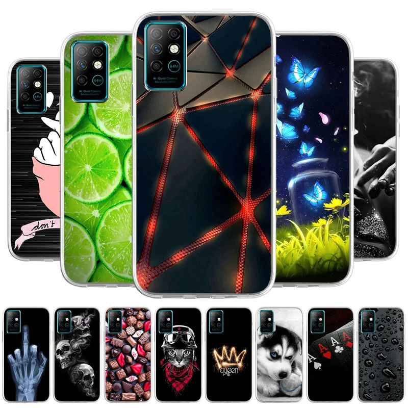 phone case for infinix note 8 case note8 note 7 lite hot 10 8 9 pro cover soft tpu silicon infinix note 8 x692 6 95 inch bumper free global shipping