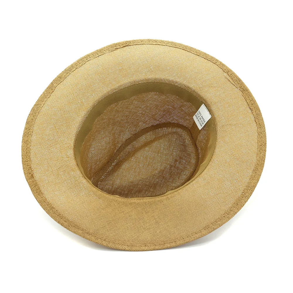 

Summer Hat Women Panama Sun Beach Men Wide Brim Straw Breathable Sunshine Protection Outdoor Accessory