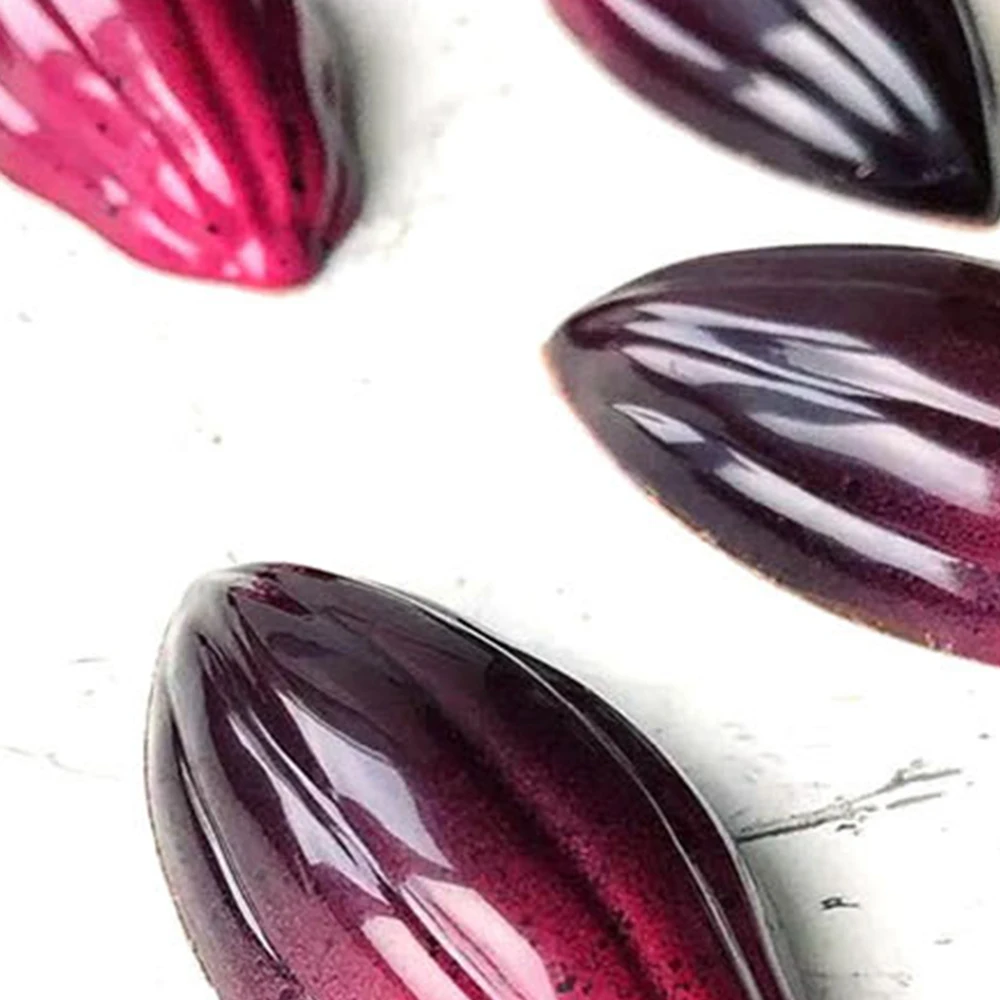 Силиконовая форма для шоколада с 3d изображением капель оливковой воды из