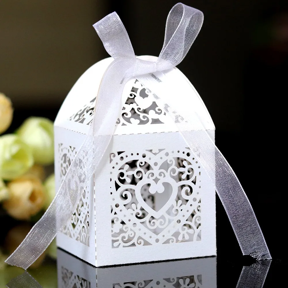 Классический Любовь сердце подарок посылка коробка для свадебных сувениров