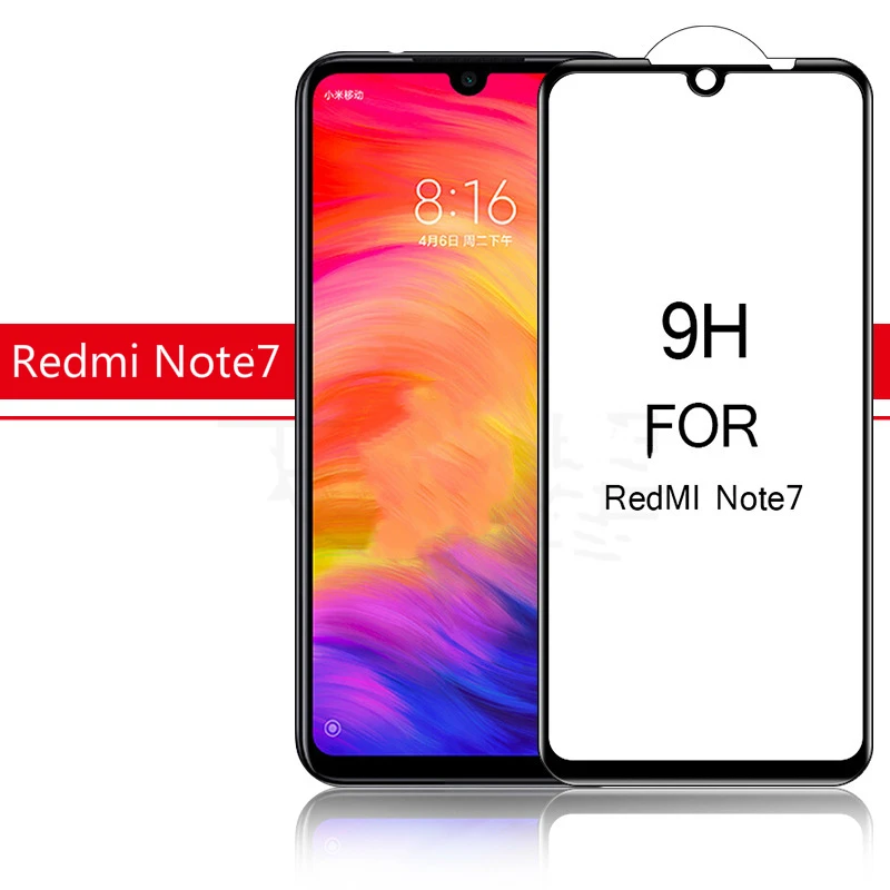 JGKK для Xiaomi Redmi Note8 Note7 Pro 7 Mi 9 9SE 5D с закругленными краями и полным покрытием