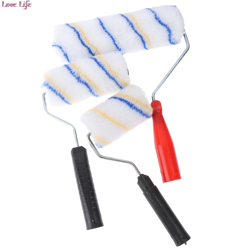 

1pc DIY Multifunctional Paint Roller Brush Household Use Wall Brushes tackle roll decorative Painting Brush Tool 4-9inch