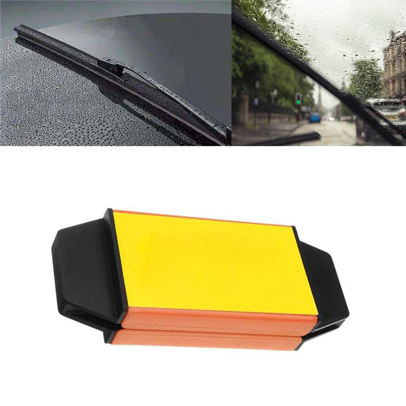 Восстановитель лезвия автомобильного стеклоочистителя Car Wiper Wizard с 5 шт. протирками, щеткой для чистки идеально подходит для очистки ветровых стекол и стайлинга автомобилей 12,5х4,8 см.