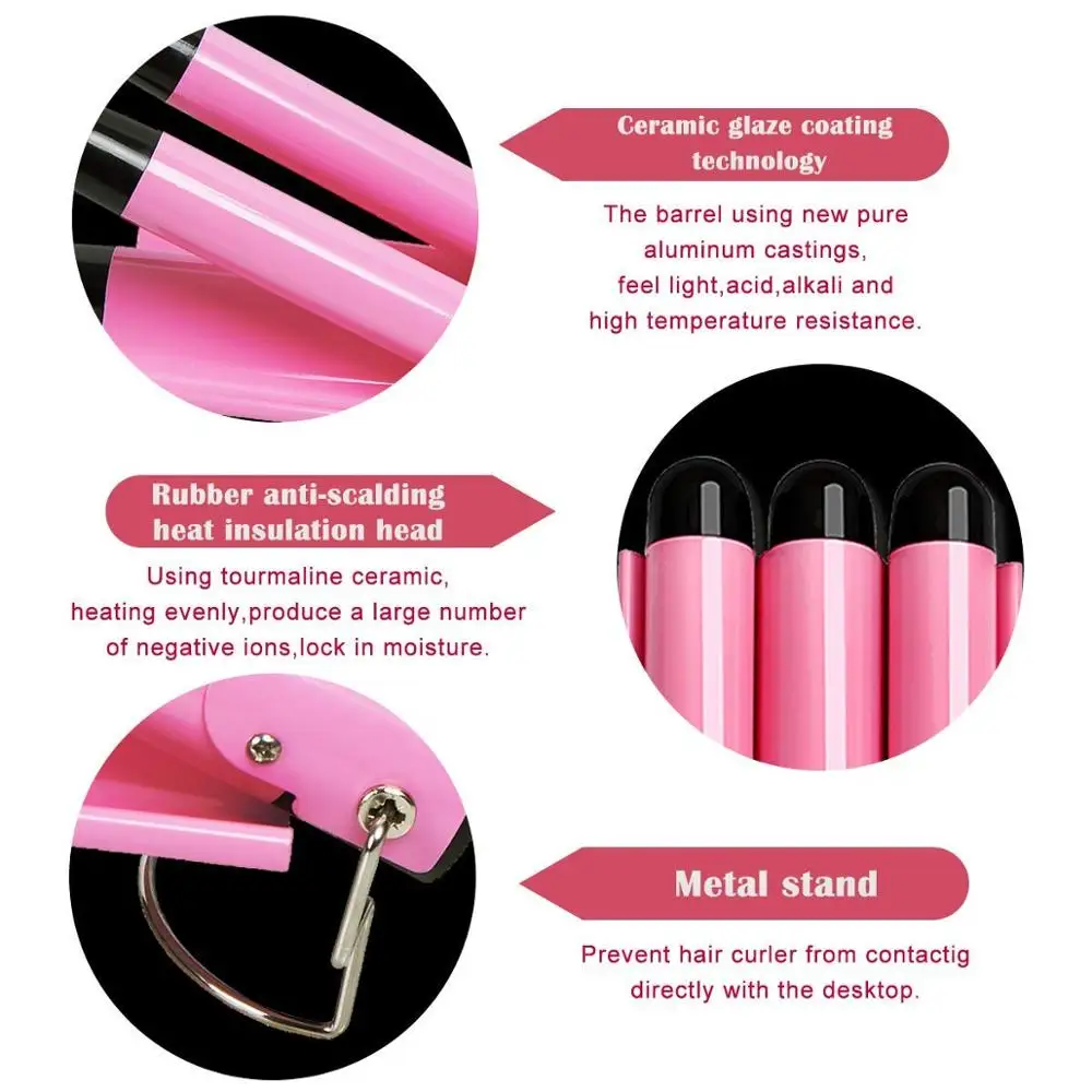 

Professional Automatic Hair Curler Ceramic Rotating Hair Curler Curling Iron Wand Roller USB Charging Hair Curler Styling Tools