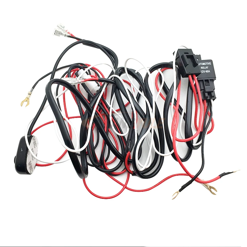 1 шт. Универсальный комплект от до 2 Led Light Bar Cable 40A 12 В 24 в переключатель реле авто