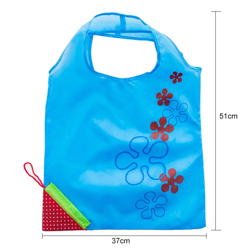 

Creative Strawberry Foldable Shopping Bag Portable Environmental Storage Bag Handbag Nylon Reuable Folding Grocery Eco Tote Bags