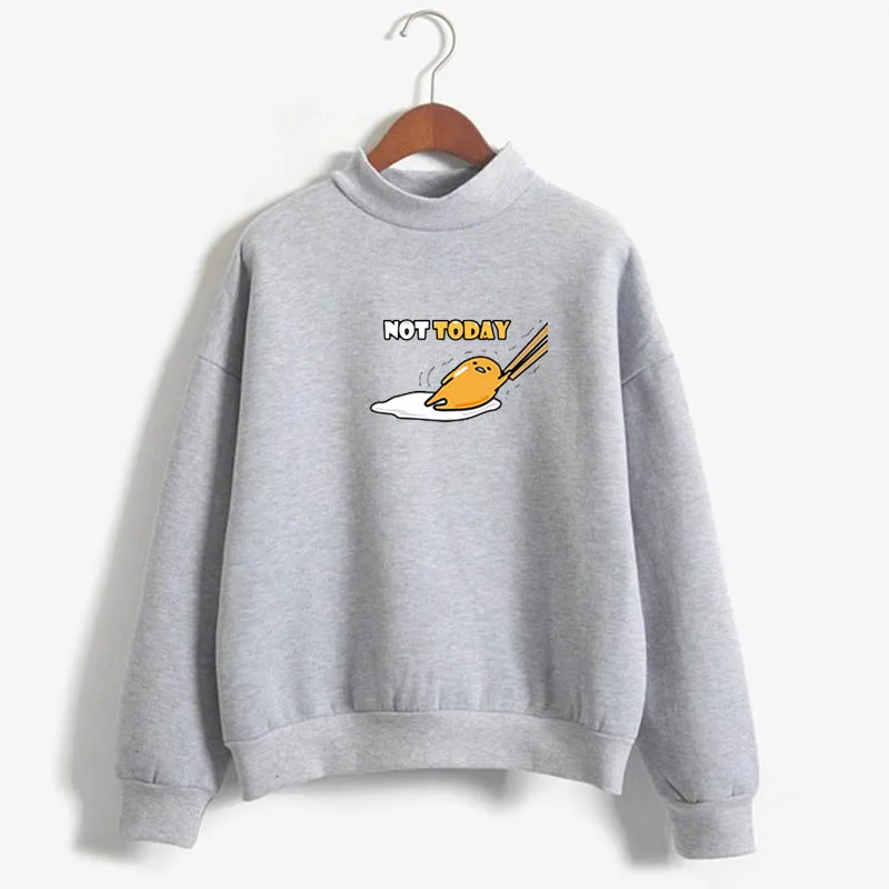 Новая Толстовка notoday gudetama Harajuku женская зимняя повседневная с коротким рукавом Япония Милая ленивая яйцо notoday Топы Одежда - Цвет: gudetama 3