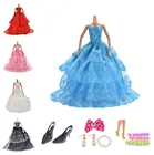 Разноцветная обувь; Многослойное свадебное платье; Праздничное платье принцессы; Милая Одежда для куклы; Подарок для девочек