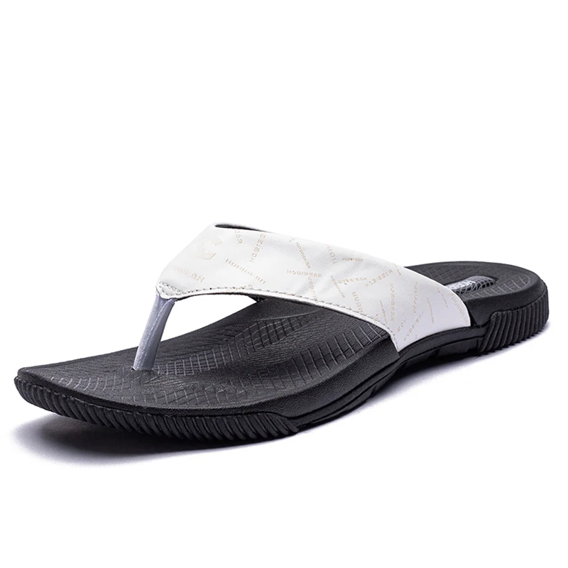 Большие размеры 40-46 модные мужские вьетнамки летние шлепанцы высококачественные