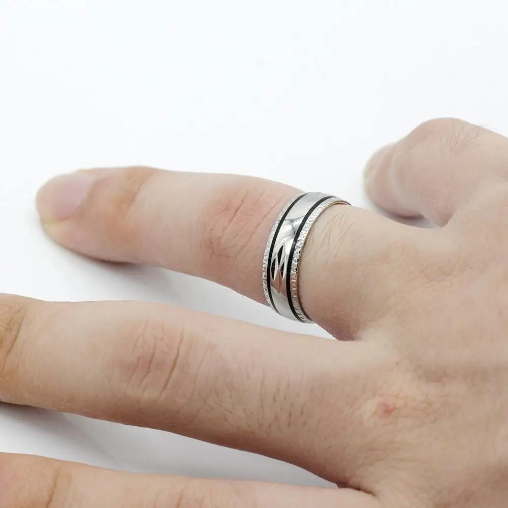 Solid 925 Sterling Silver Couple Rings For Lovers Women Men Fall In Love Engagement Wedding Unisex Fine Jewelry | Украшения и