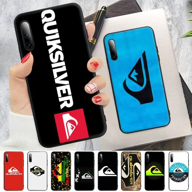 

Surf And Skateboard Quiksilver Black Rubber Phone Cover Case For Huawei P9 P10 P20 P30 P40 Lite Pro P Smart 2019 2020