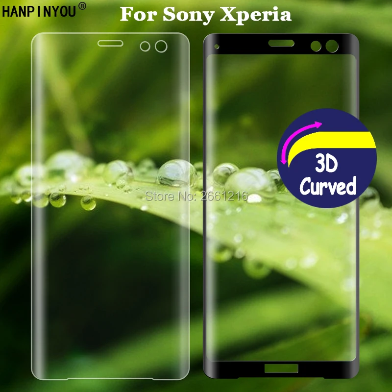 

For Sony Xperia XZ3 1 5 10 L3 X XA XA1 XA2 Plus Ultra XZ XZ1 XZ2 3D Full Coverage Curved Tempered Glass 9H Screen Protector Film