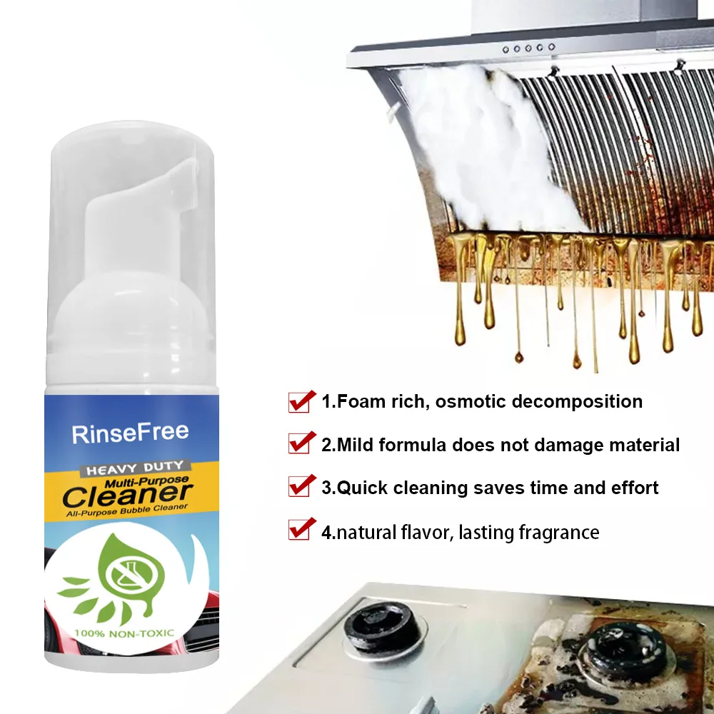 

30/100/150ml multifunctional kitchen grease cleaner rust remover household descaling cleaner cleaning foam