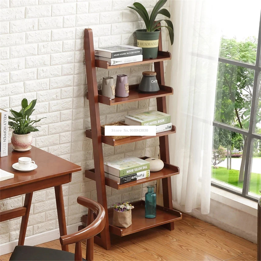 XM004 5-Слои деревянная книжная полка посадка Простой настенный светильник в виде