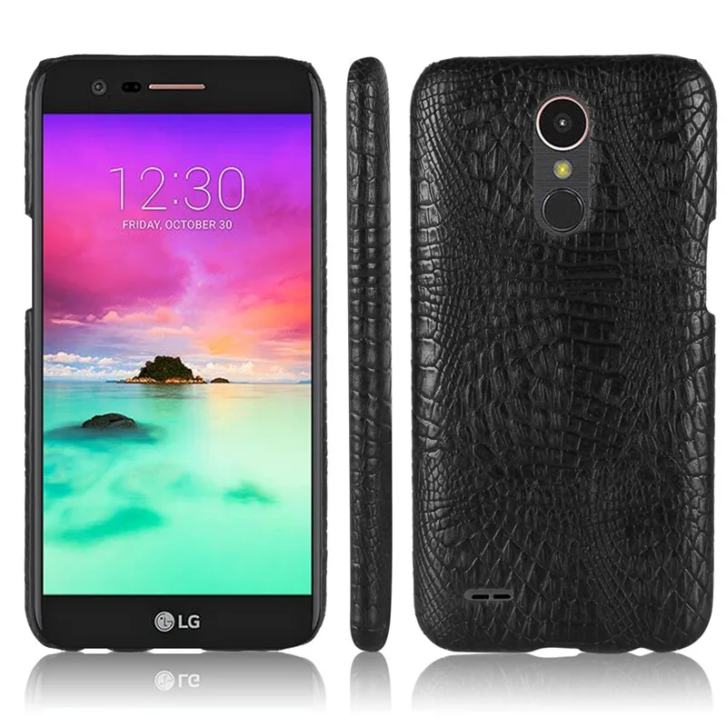 2017 чехол для LG K10 X400 5 3 Роскошный Жесткий телефона из искусственной кожи K 10 задняя