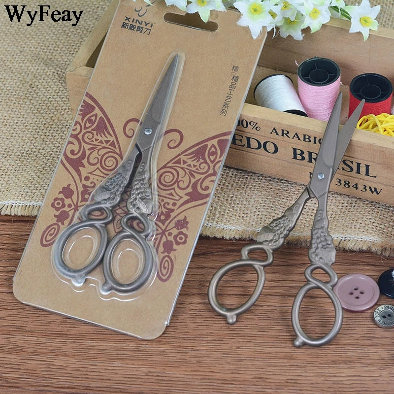 Ретро инновационные Zakka Нержавеющая Сталь Европейская ВЫШИВКА ВИНТАЖНЫЕ ножницы