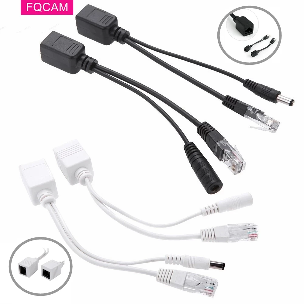 POE разветвитель инжектор питания пассивное питание через Ethernet RJ45 кабель адаптера