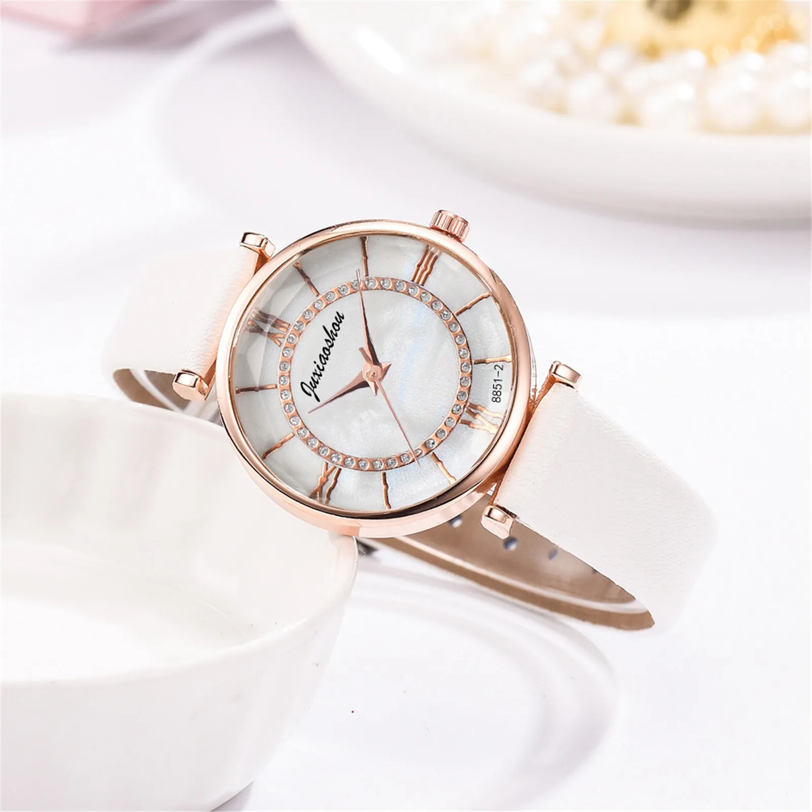 

Cute Pink Watch For Women Lady Simple Designer Watch Leather Band Casual Quartz Watch Clocks Montre Femme Reloj Mujer Relojes