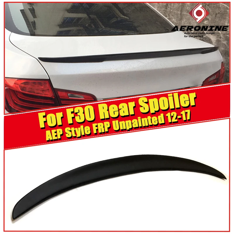Подходит для BMW F30 спойлер FRP задний крыло Неокрашенный 3 Series 325i 328i 330i 335i AEP стиль