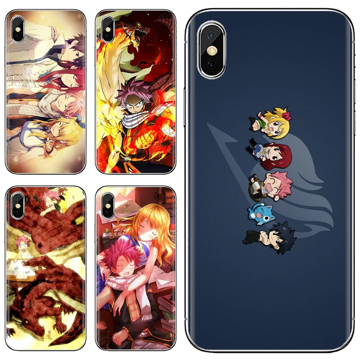 

For iPhone iPod Touch 11 12 Pro 4 4S 5 5S SE 5C 6 6S 7 8 X XR XS Plus Max 2020 Soft Bag Case fairytail anime Japanese Famous Art
