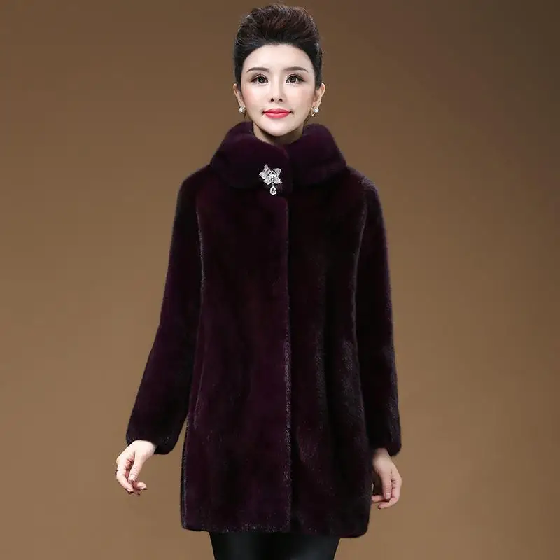 Women real mink coats female mink fur coat genuine long fur coat ladies winter clothes oversize 6xl 5xl 7xl natura fur coats