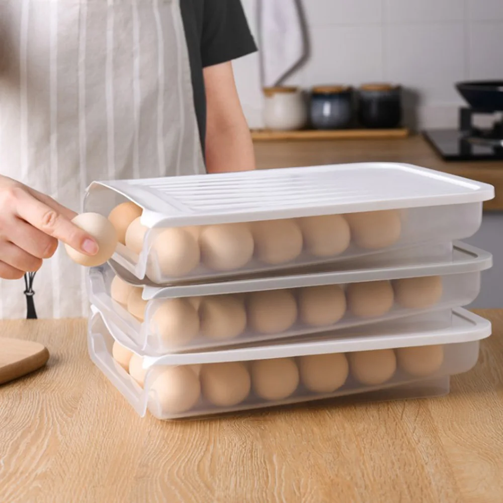 Складной контейнер для хранения яиц с автоматической прокруткой чехол ящик в