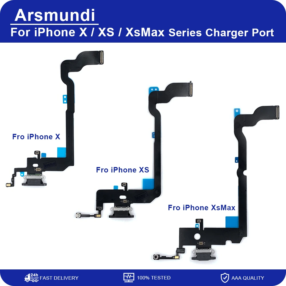 Высококачественный зарядный гибкий кабель для iPhone X XS XsMax USB порт зарядки док