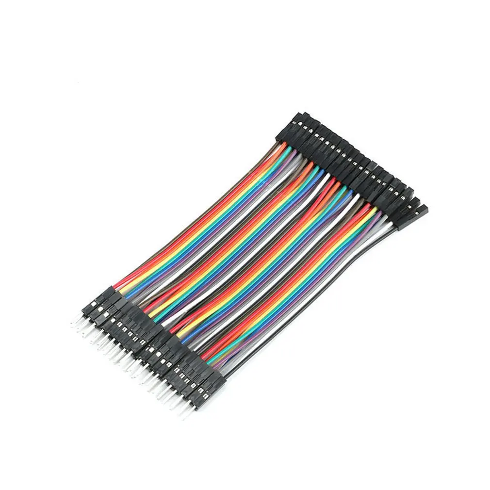 Сверхдлинный 40 шт./компл. ЦВЕТНОЙ кабель DuPont line 2 54 мм 1p штырьковый разъем папа