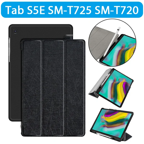 SM S5E JGWBC BK Чехол для samsung galaxy Tab S6 SM-T860 SM-T865 чехол для samsung galaxy 10,5 S5E SM-T725 T720 со слотом для ручки - Цвет: SM S5E JGWBC BK