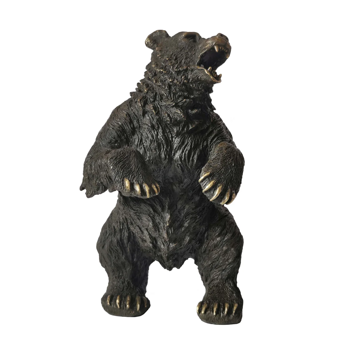 

Wildlife Animal Sculpture Bear Statue Real Bronze Famous Figurine Art Home Decoration Children Gifts