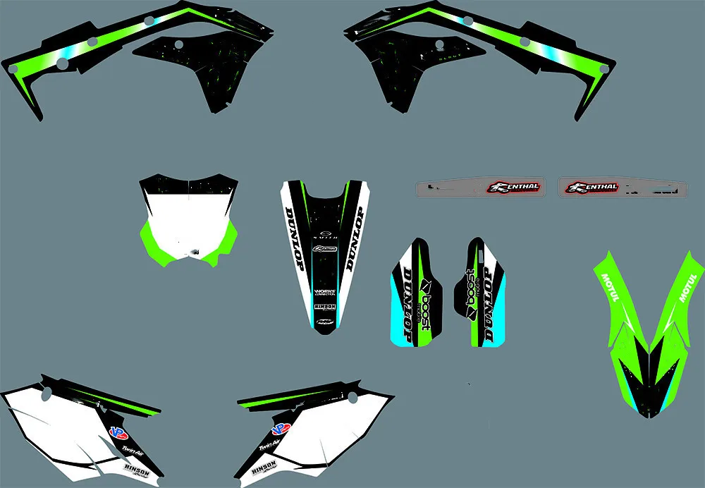 Графические Наклейки для Motocross KXF 250 TEAM наклейки с бесплатными номерами на заказ