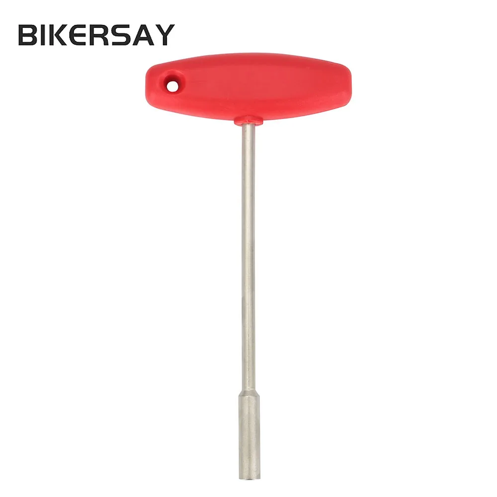

BIKERSAY 3.2/4.7/5.5mm Bicycle Concealed Spoke Wrench Bike Repair Spanner T Shaped Sleeve Built-in Spoke Cap Cycling Part