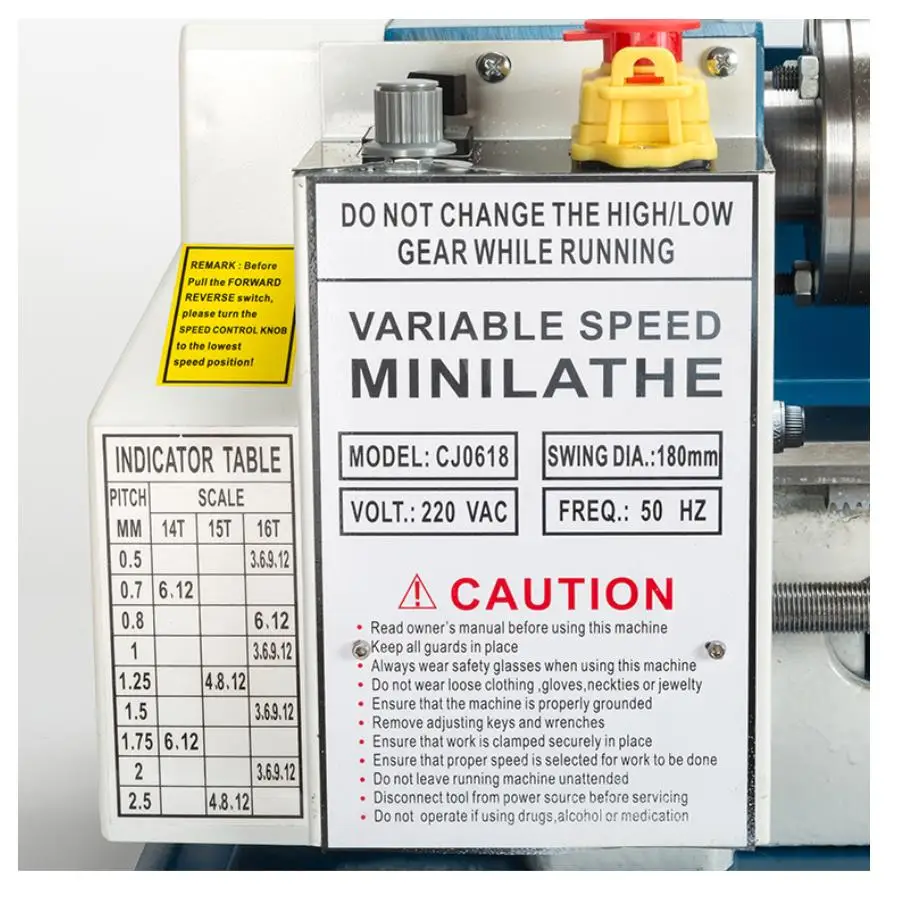 0618 миниатюрный токарный станок для металла 550 Вт инструмент высокоточный DIY Shop
