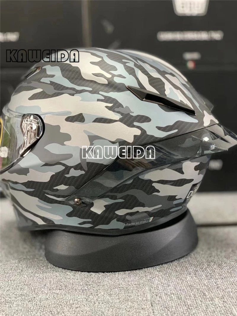 

Full Face Helmet Motorcycle Helmet Unisex Safety Hat Racing Casque Gp-r Spoiler Helmet