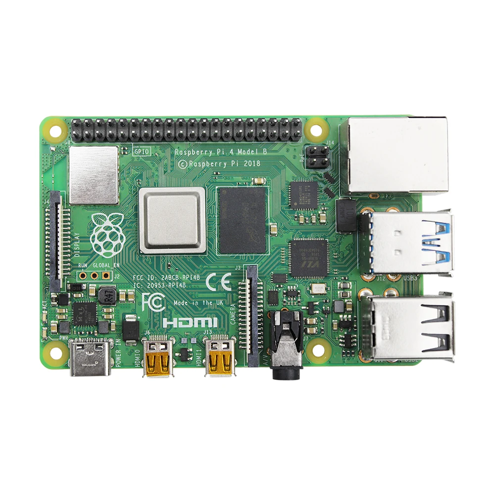 Оригинальный Raspberry Pi 4 Model B Kit 2 8 ГБ ОЗУ + чехол из АБС-пластика двойной вентилятор