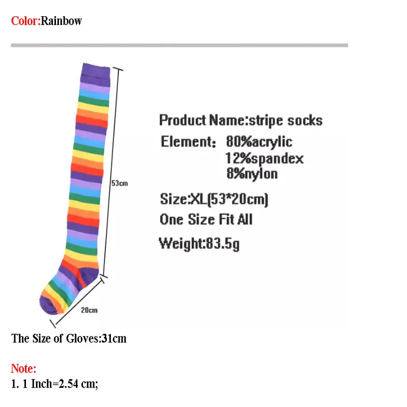 Новые Гольфы выше колена для девушек и женщин длинные хлопковые чулки теплые