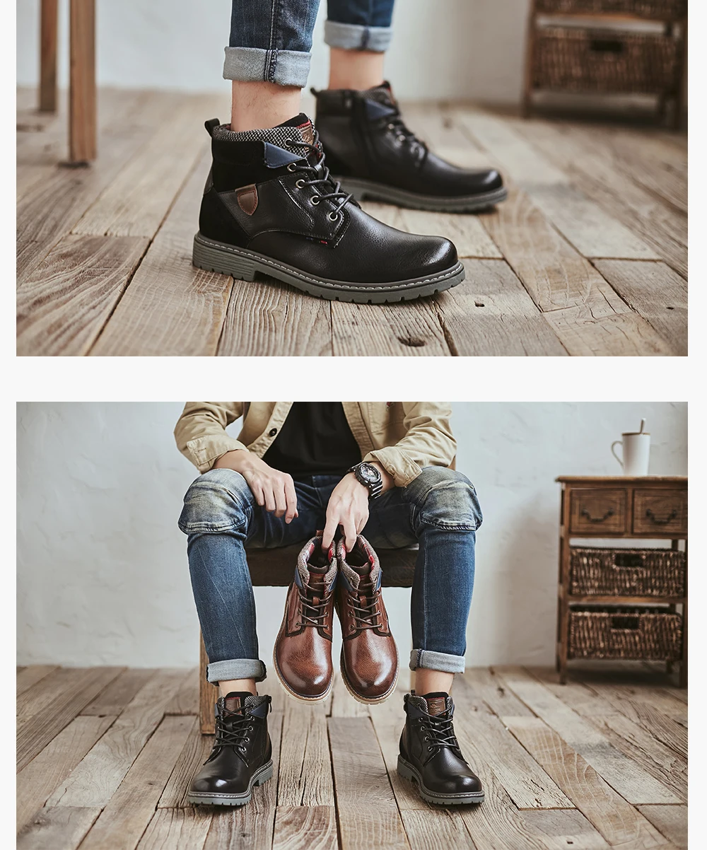 Осенняя обувь для мужчин; ботильоны; botas; коллекция года; модные зимние уличные удобные мужские ботинки; мужские Брендовые повседневные ботинки; мужские ботинки на шнуровке