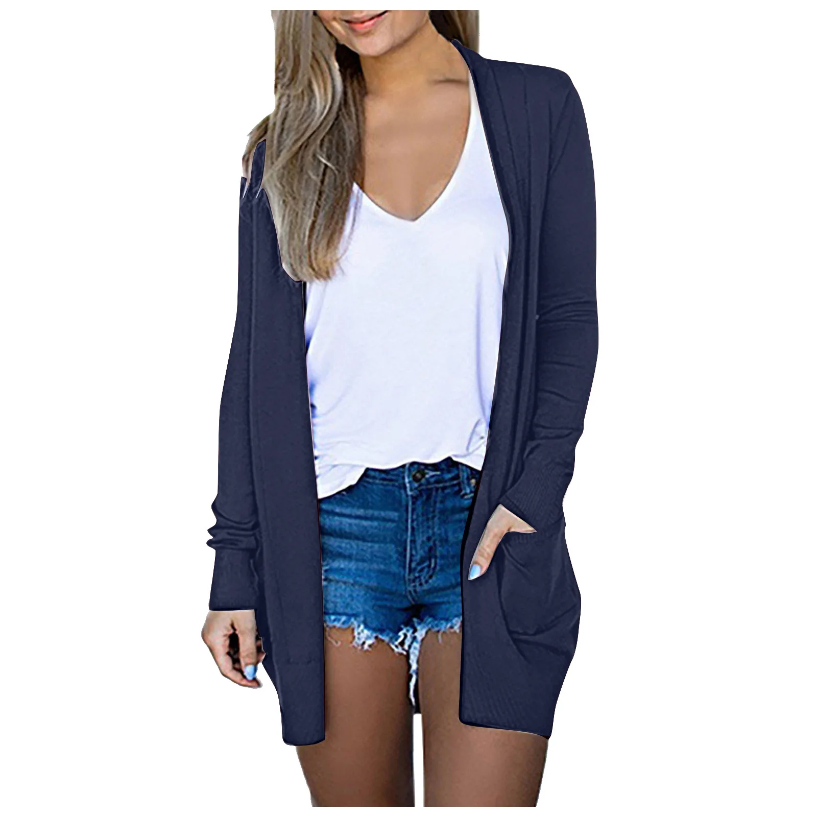 Кардиган женский зеленый свитер для девочек модный зимний комплект одежды