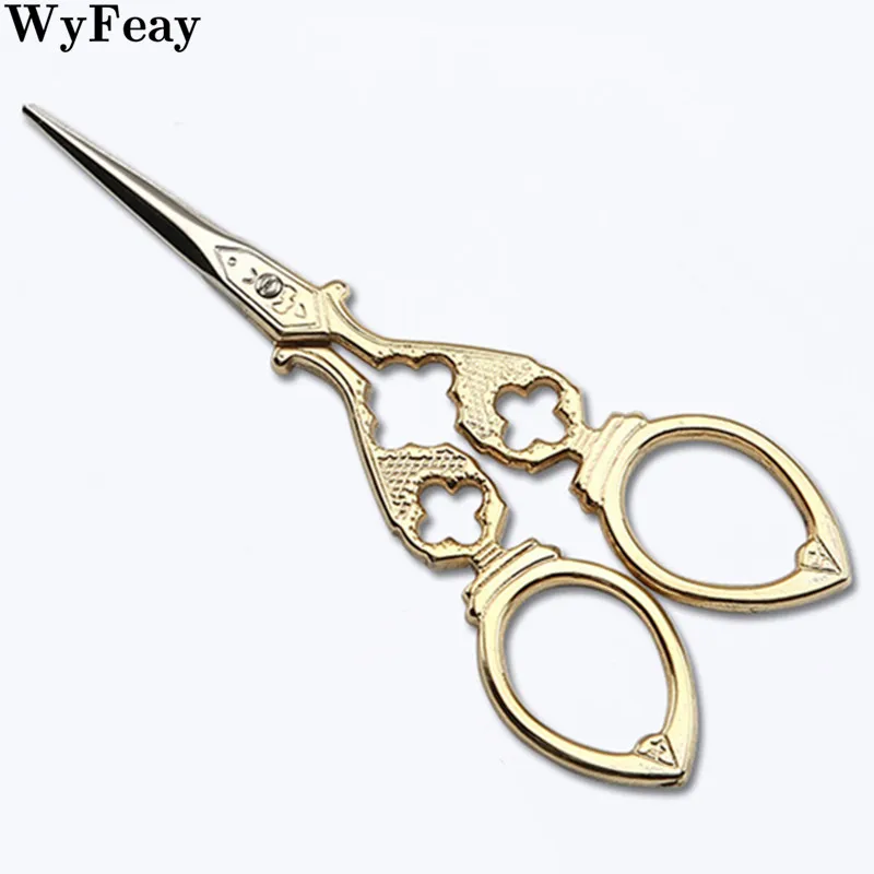 1 шт. Ретро Винтажные ножницы цветочный узор рукоделие вышивка нержавеющая сталь