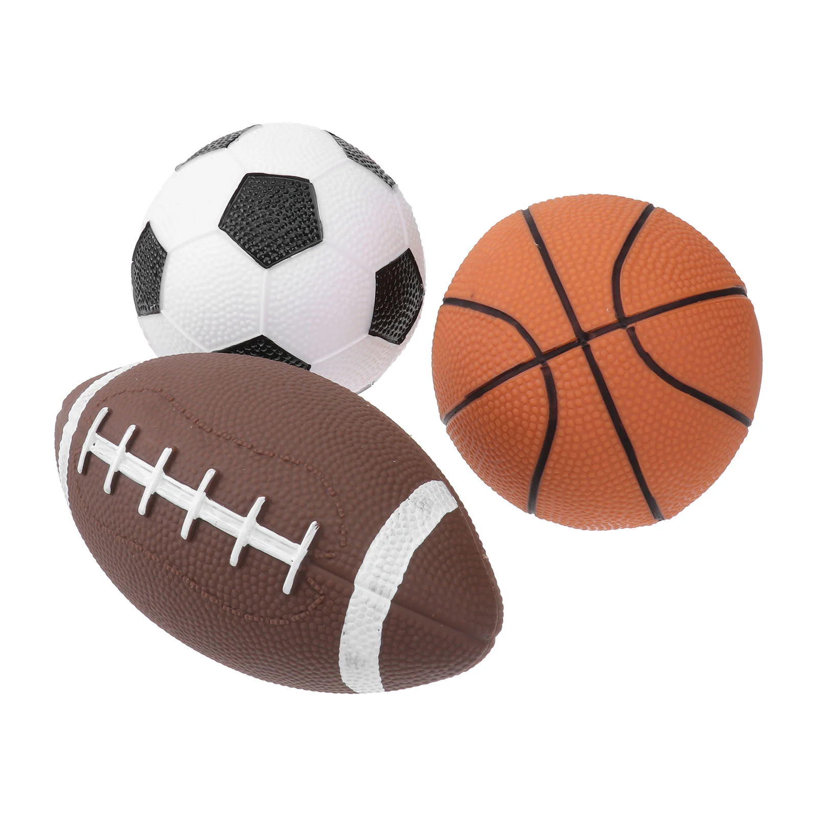 

3pcs Mini Balls Basketball Soccer Football Rugby Balls for Kids Children Favors