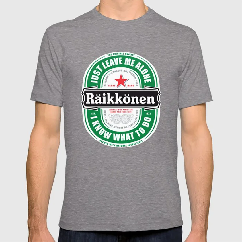 Raikkonen футболка один логотип Типографика узор черный и белый поп арт трафарет