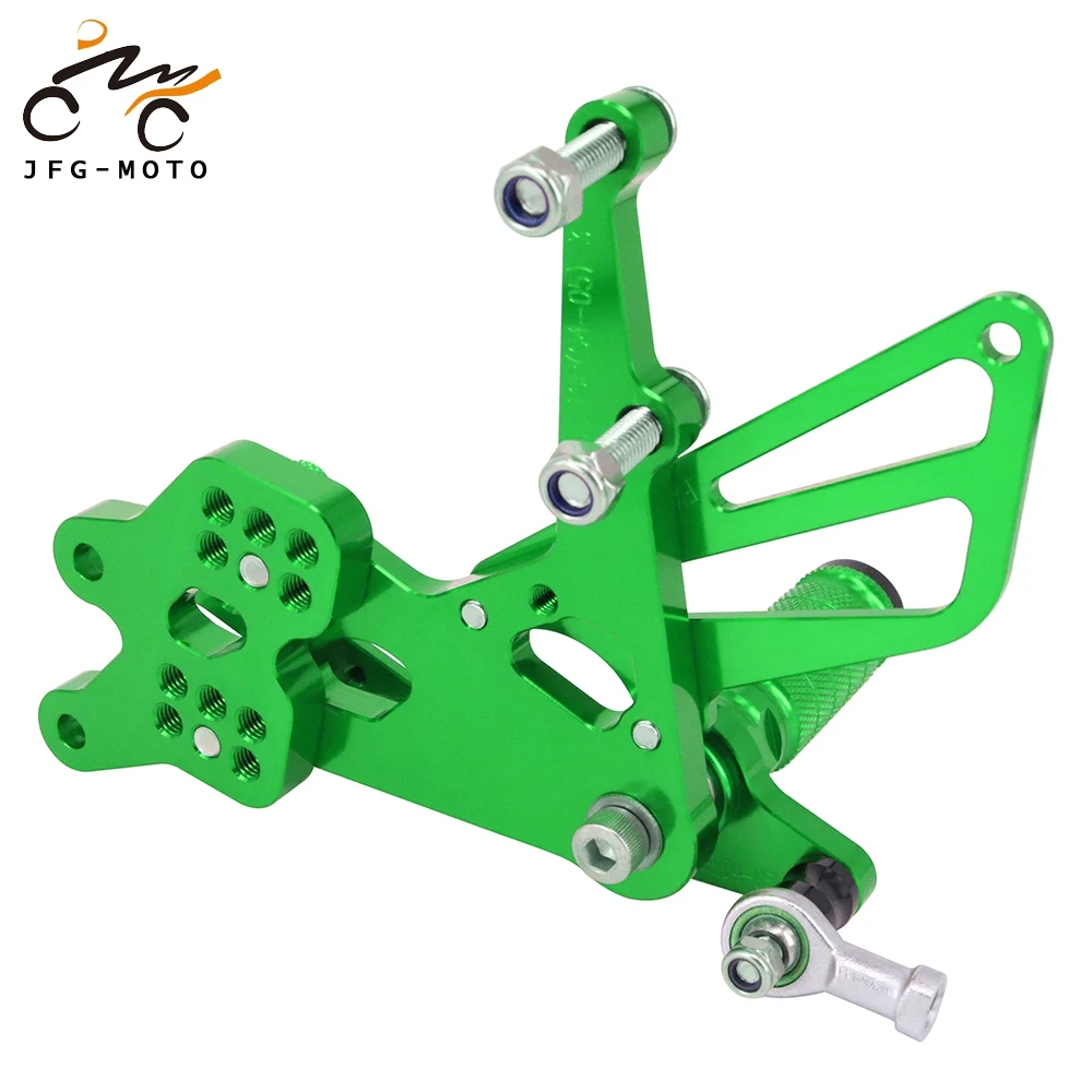 

Motorcycle CNC Adjustable Footpeg Foot Pegs Pedal Rest Footrset For KAWASAKI Ninja ZX10R ZX-10R ZX 10R 2004 2005