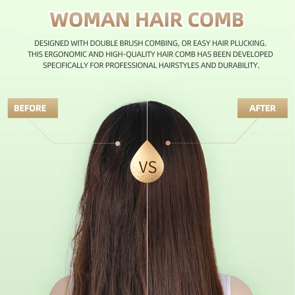 

1Pc Ceramic High Temperature Resistant Hair Comb Hair Straightener Hair Brush