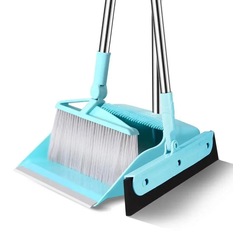 

Broom Set Dustpan Single Combination Household Increase Thickening Broom Soft Dustpan Bucket Dustpan Broom Sweeping The Floor