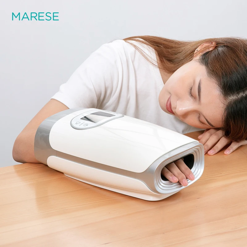 MARESE Electric Palm Hand Massager Air Compression Massage Protector Hot Compress Beauty Hand Care Finger Numbness Pain Relief